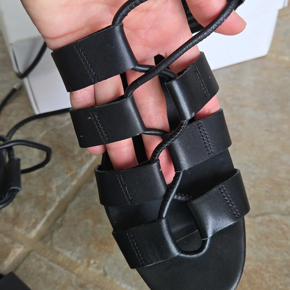 Rebecca Minkoff Black Wedge Iven  Sandals